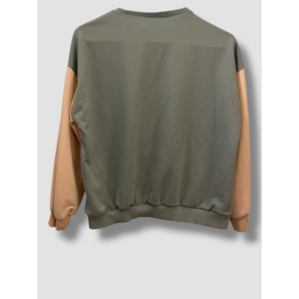 Shein Tween Color block Sweatshirt Sz 11/12 Los Angeles California Drop Shoulder - Picture 3 of 5